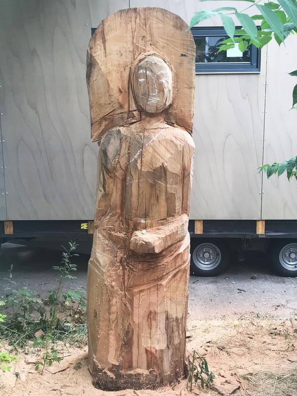 Work in progress: Die indische Frauenfigur Bhramari.  (Foto: Silke Meyer)