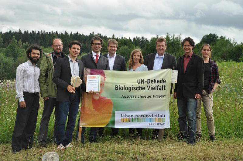 Ausgezeichnet! Das Projekt "Bl&uuml;hpate werden" wurde von der UN-Dekade Biologische Vielfalt gew&uuml;rdigt. 