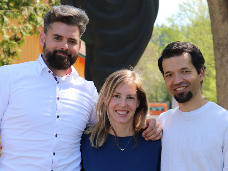 Sascha Gronau, Lydia Wania-Dreher und Terra Pasqualini (von links) sind das Vorstandsteam von Mellifera e. V. (Foto: Nick Leukhardt)