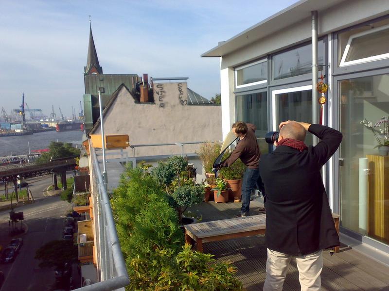 Fotoshooting am Hamburger Hafen 