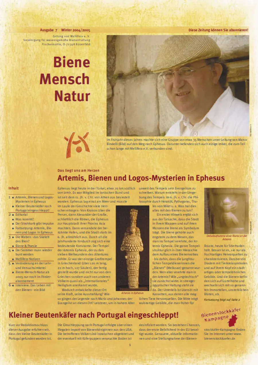 Cover von »Biene Mensch Natur« Ausgabe 7 | Winter 2004/2005